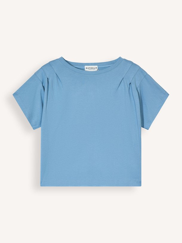 Ontdek de Zeline katoenmix top van Nathalie Vleeschouwer in de kleur blauw bij Orangebag. Op werkdagen voor 21:45 besteld, morgen in huis.