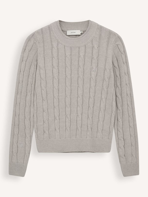 Ontdek de Kotom katoenmix kabel trui van Copenhagen Muse in de kleur grijs bij Orangebag. Op werkdagen voor 21:45 besteld, morgen in huis.