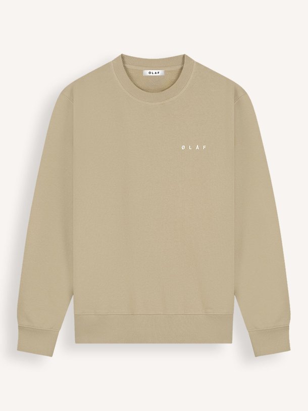 Ontdek de Organic cotton logo sweater van OLAF in de kleur Groen/bruin bij Orangebag. Op werkdagen voor 21:45 besteld, morgen in huis.