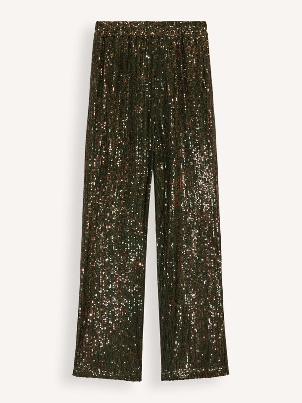 Ontdek de Vanda geweven pailletten broek van Bellerose in de kleur mosgroen bij Orangebag. Op werkdagen voor 21:45 besteld, morgen in huis.