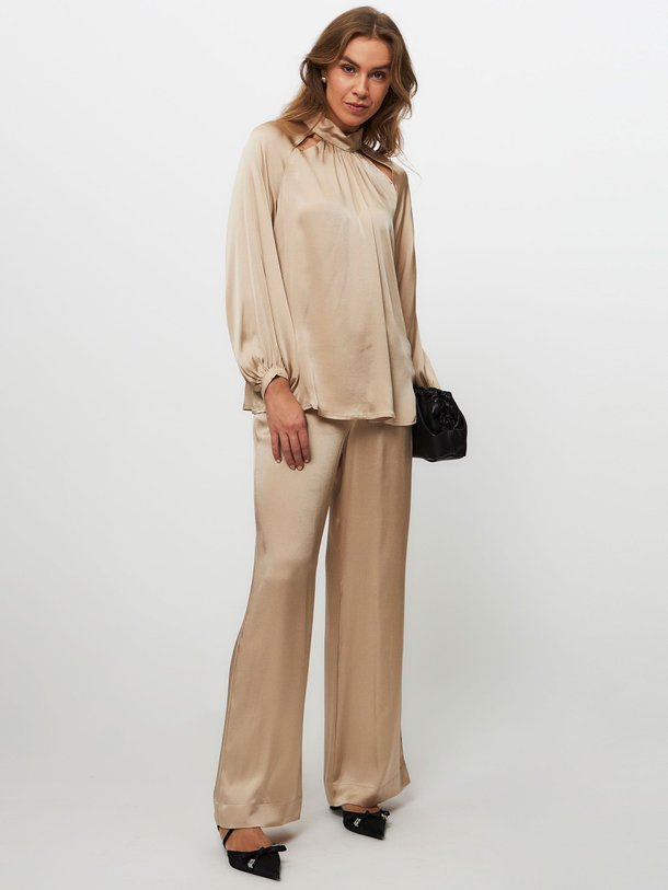 Ontdek de Zijdemix broek van Semicouture in de kleur zand bij Orangebag. Op werkdagen voor 21:45 besteld, morgen in huis.