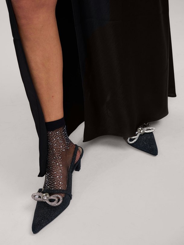 Dante 6 Net-Sokken Met Strass - Zwart Ontdek de Net-sokken met strass van Dante 6 in de kleur zwart bij Orangebag. Op werkdagen voor 21:45 besteld, morgen in huis.
