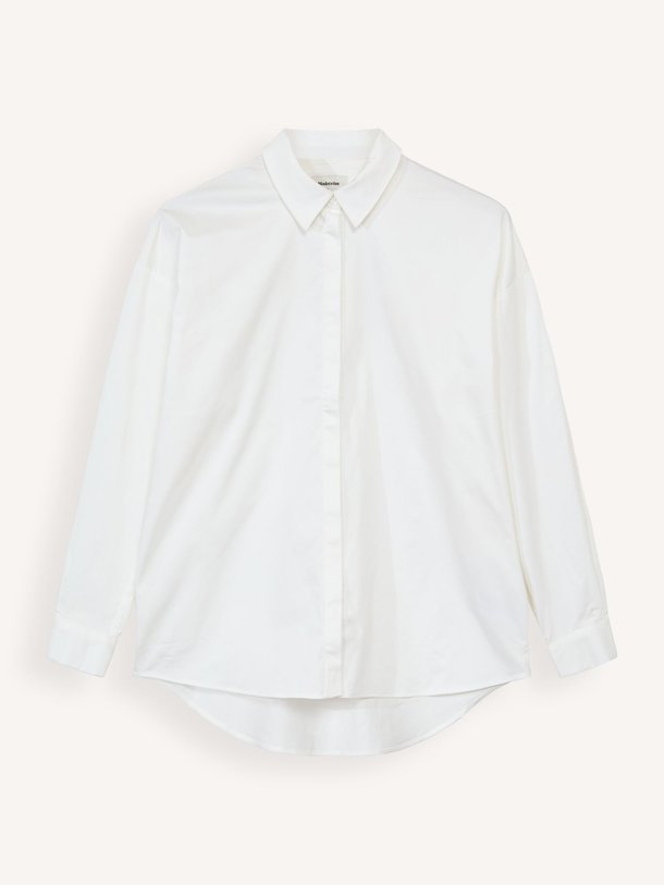 Ontdek de Mallin katoenmix blouse van Modstrom in de kleur wit bij Orangebag. Op werkdagen voor 21:45 besteld, morgen in huis.