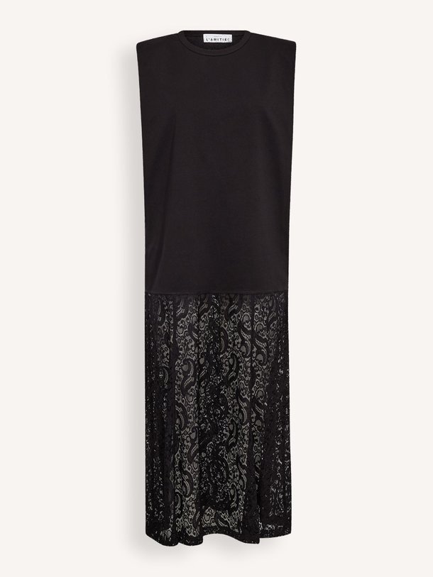 Ontdek de Summer katoenen maxi jurk met kant van Haute L'Amitié in de kleur Zwart bij Orangebag. Op werkdagen voor 21:45 besteld, morgen in huis.