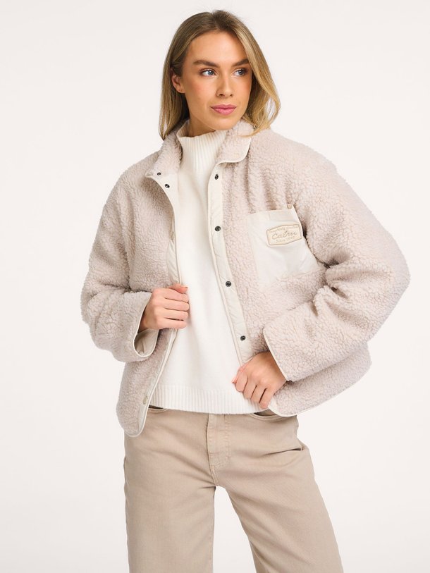 Ontdek de Geweven reversible teddy jack van Yaya in de kleur Lichtgrijs bij Orangebag. Op werkdagen voor 21:45 besteld, morgen in huis.