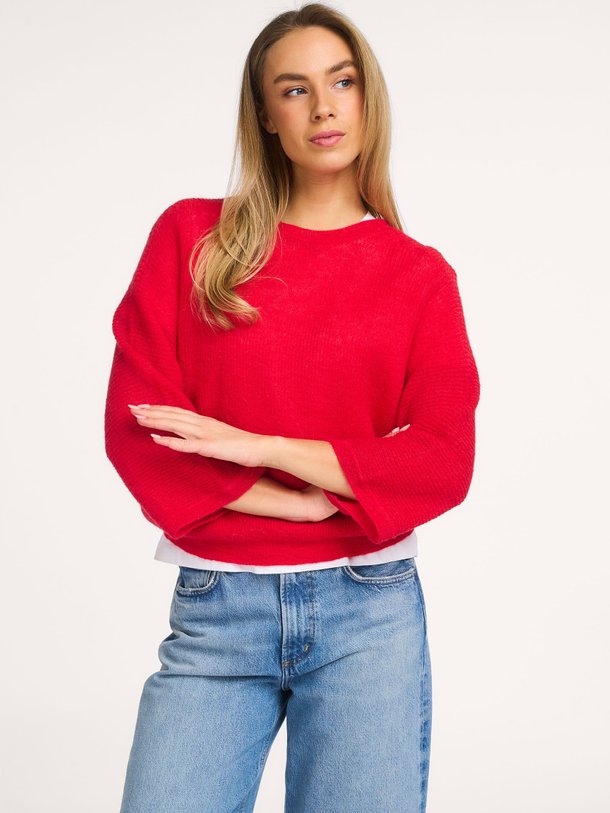 Ontdek de Indra alpacamix vest van By-Bar in de kleur Rood bij Orangebag. Op werkdagen voor 21:45 besteld, morgen in huis.