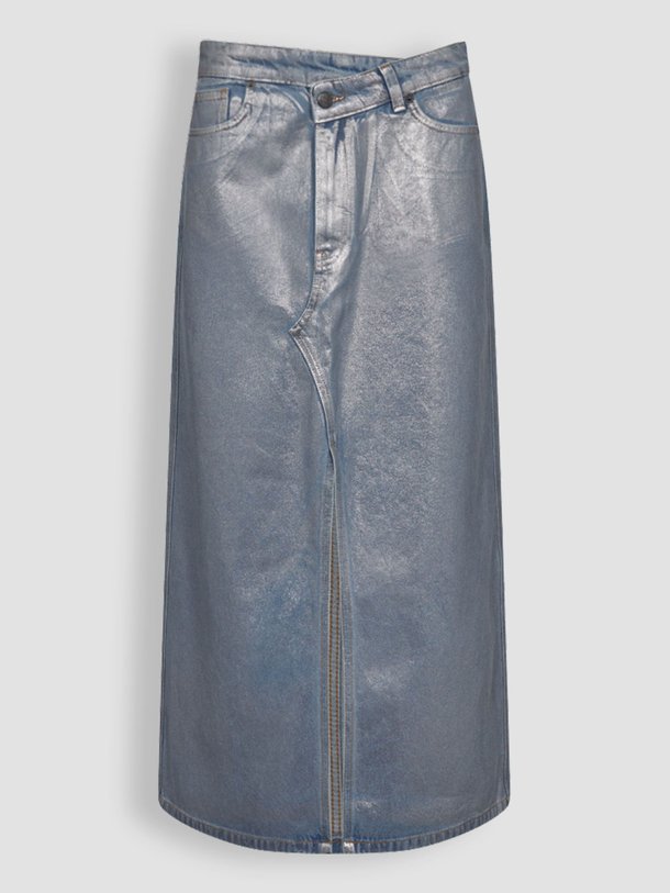 Ontdek de Foil katoenen metallic rok van Co'Couture in de kleur zilverkleur bij Orangebag. Op werkdagen voor 21:45 besteld, morgen in huis.