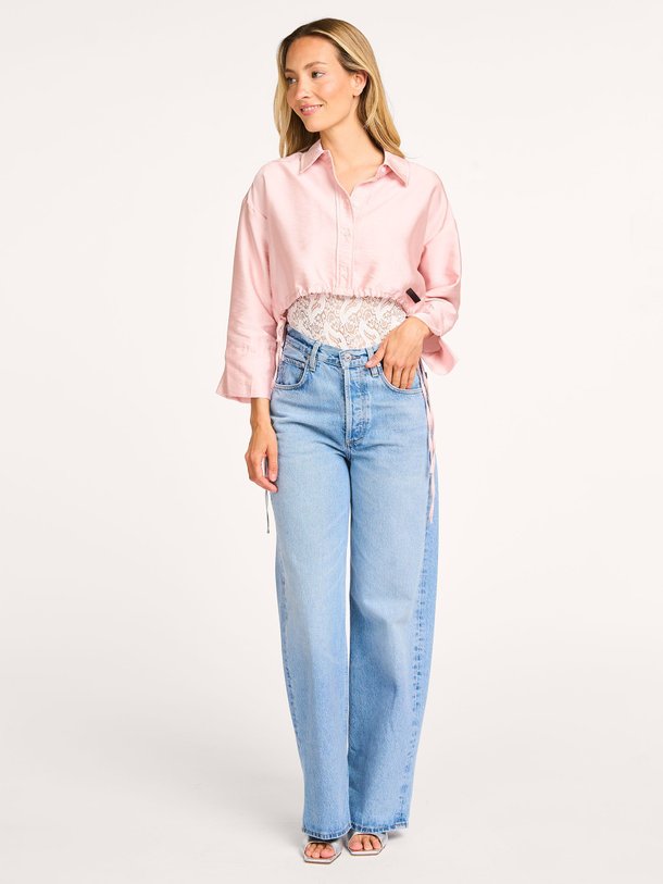 Ontdek de Breeze katoenmix cropped blouse van Haute L'Amitié in de kleur oud roze bij Orangebag. Op werkdagen voor 21:45 besteld, morgen in huis.