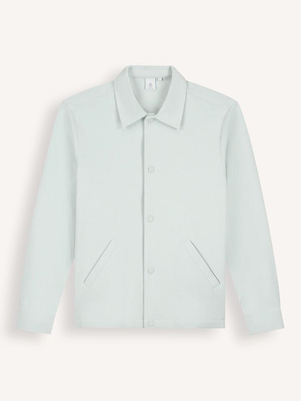Ontdek de Solaire katoenmix overshirt van Law of the Sea in de kleur Mintgroen bij Orangebag. Op werkdagen voor 21:45 besteld, morgen in huis.