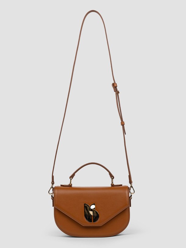 Ontdek de Sign S lederen schouder-/handtas van ba-sh in de kleur camel bij Orangebag. Op werkdagen voor 21:45 besteld, morgen in huis.