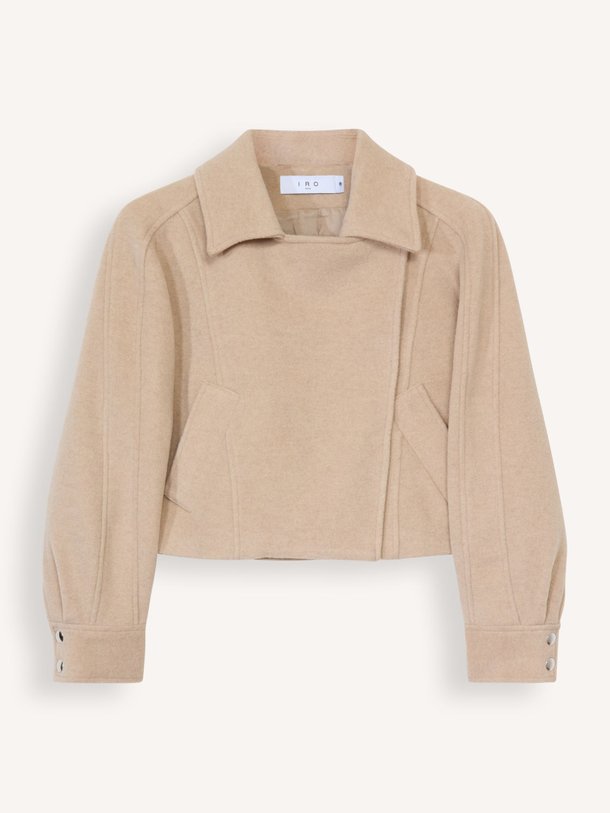 Ontdek de Syana wolmix jasje van Iro in de kleur camel bij Orangebag. Op werkdagen voor 21:45 besteld, morgen in huis.