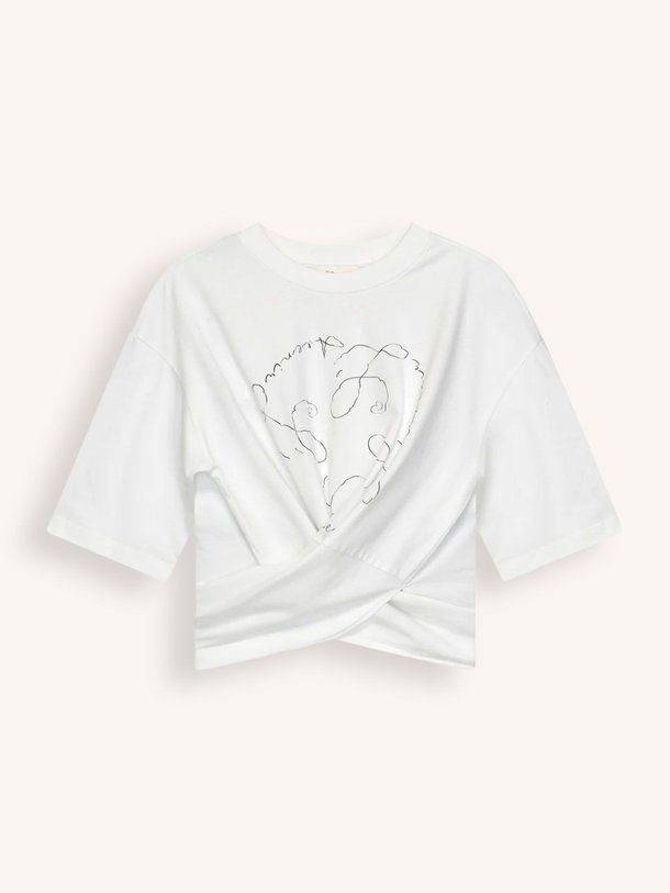 Ontdek de Riv katoenen overslag top met print van Club L`avenir in de kleur Off-white bij Orangebag. Op werkdagen voor 21:45 besteld, morgen in huis.