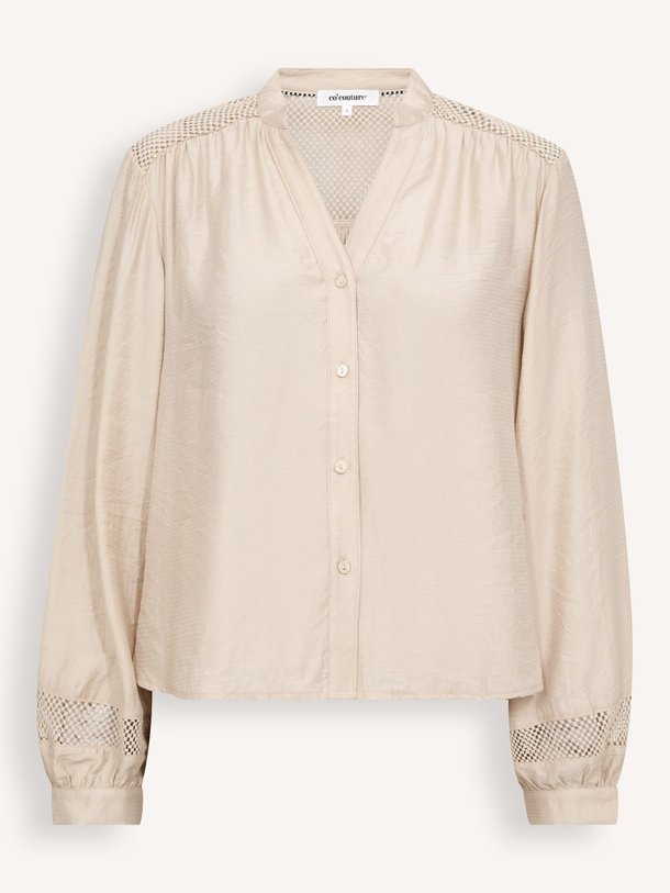 Co'Couture Gwenda rayonmix top - Champagne Ontdek de Gwenda rayonmix top van Co'Couture in de kleur Champagne bij Orangebag. Op werkdagen voor 21:45 besteld, morgen in huis.