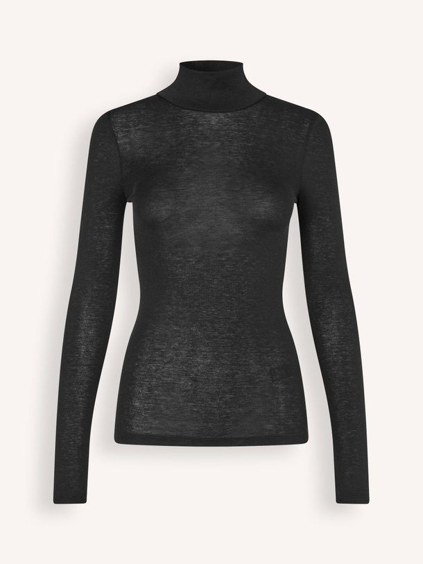 Ontdek de Sadou wolmix top met col van Samsoe Samsoe in de kleur zwart bij Orangebag. Op werkdagen voor 21:45 besteld, morgen in huis.
