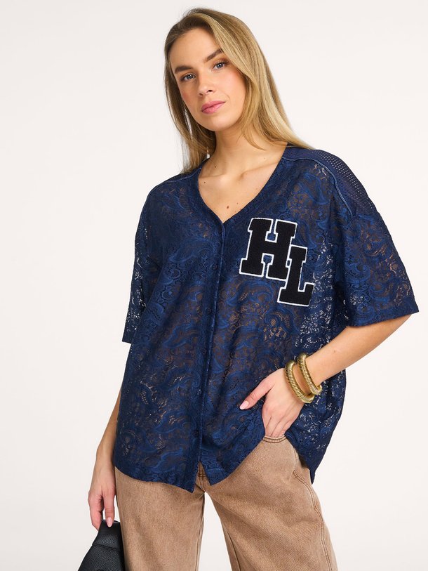 Ontdek de Geweven kanten blouse van Haute L'Amitié in de kleur Donkerblauw bij Orangebag. Op werkdagen voor 21:45 besteld, morgen in huis.