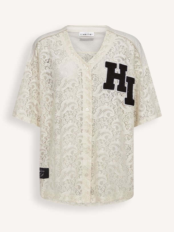 Ontdek de Geweven kanten blouse van Haute L'Amitié in de kleur Ecru bij Orangebag. Op werkdagen voor 21:45 besteld, morgen in huis.