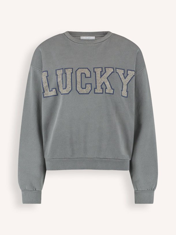 Ontdek de Bibi organic cotton sweater met print van By-Bar in de kleur grijs bij Orangebag. Op werkdagen voor 21:45 besteld, morgen in huis.