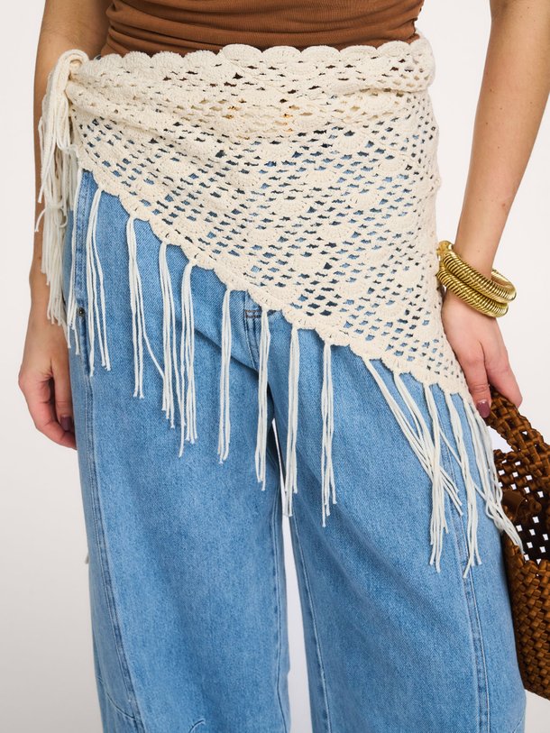 Ontdek de Filly katoenen sjaal van Co'Couture in de kleur Off-white bij Orangebag. Op werkdagen voor 21:45 besteld, morgen in huis.