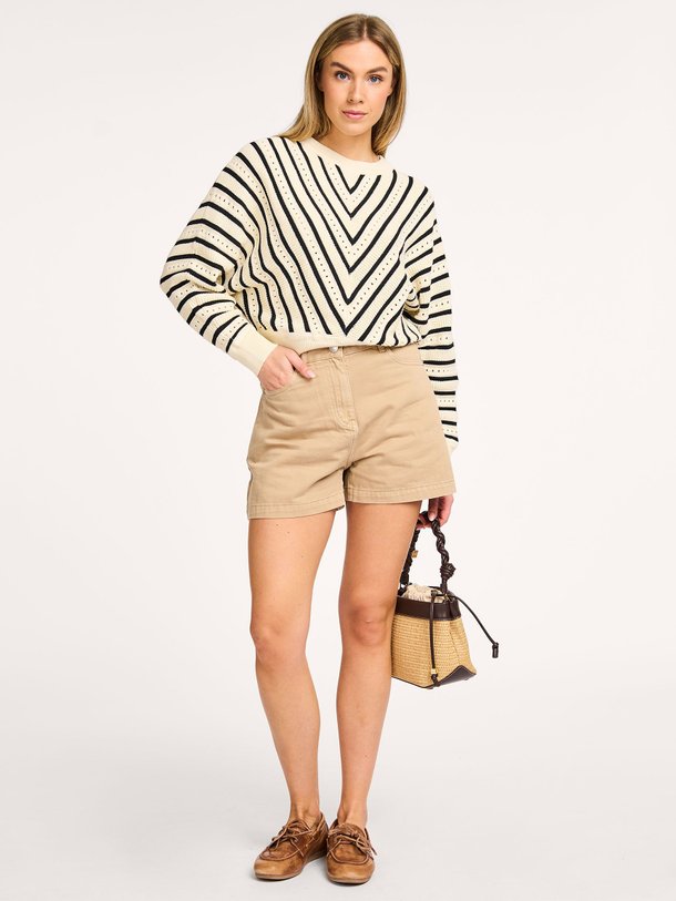 Ontdek de Kylian high waist denim short van Suncoo in de kleur beige bij Orangebag. Op werkdagen voor 21:45 besteld, morgen in huis.