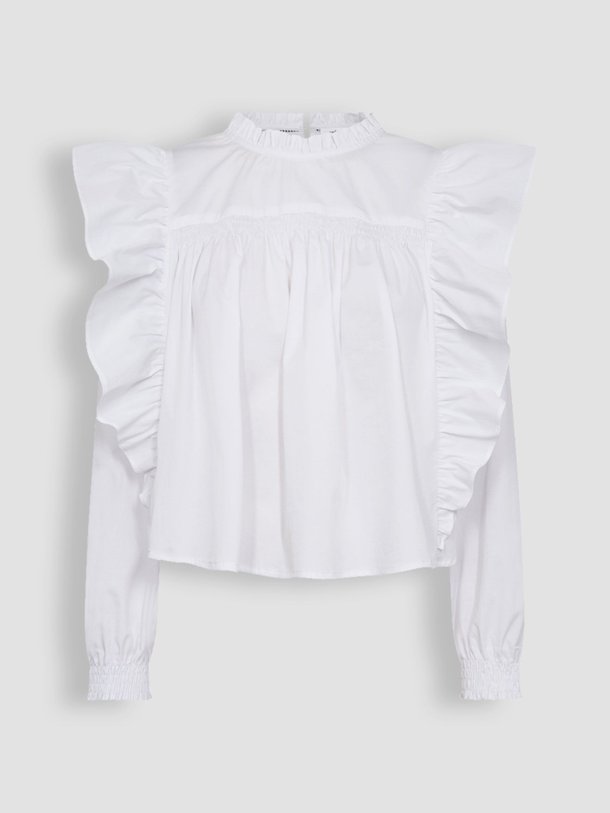 Ontdek de Katoenmix top van Co'Couture in de kleur wit bij Orangebag. Op werkdagen voor 21:45 besteld, morgen in huis.