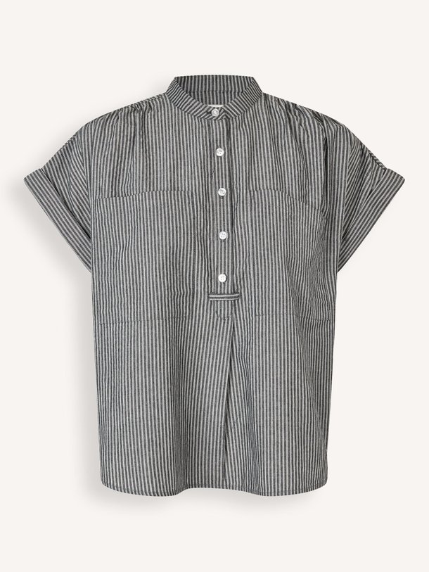 Ontdek de Valentin organic cotton gestreepte top van Modstrom in de kleur Grijs bij Orangebag. Op werkdagen voor 21:45 besteld, morgen in huis.