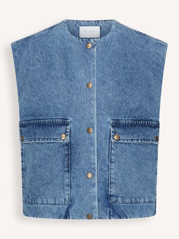 Ontdek de Maggie denim gilet van By-Bar in de kleur Blauw bij Orangebag. Op werkdagen voor 21:45 besteld, morgen in huis.