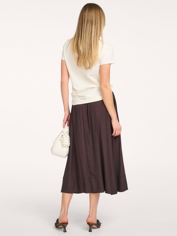 Co'Couture Sunrise viscosemix rok - Donkerbruin Ontdek de Sunrise viscosemix rok van Co'Couture in de kleur Donkerbruin bij Orangebag. Op werkdagen voor 21:45 besteld, morgen in huis.