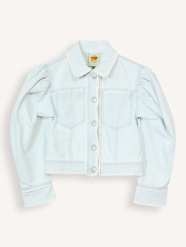 Ontdek de Denim jack met borduursel van Farm Rio in de kleur Lichtblauw bij Orangebag. Op werkdagen voor 21:45 besteld, morgen in huis.