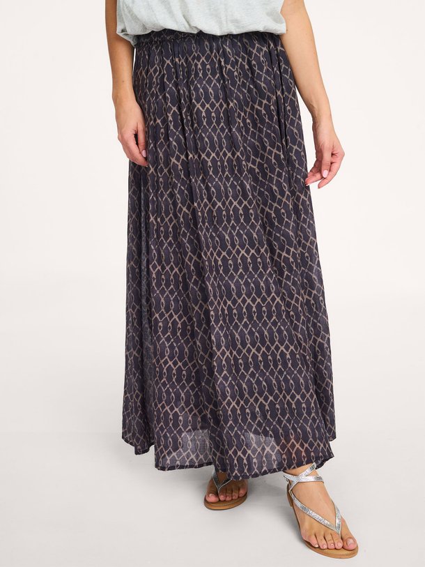Ontdek de Ruby oganic cotton rok met print van By-Bar in de kleur Antraciet bij Orangebag. Op werkdagen voor 21:45 besteld, morgen in huis.