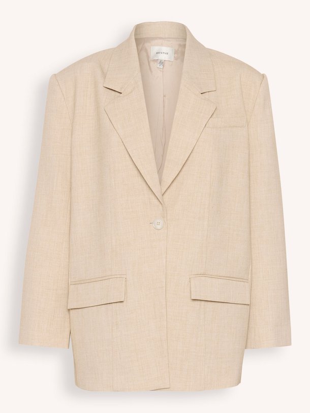 Ontdek de Decy viscosemix gemêleerde oversized blazer van Gestuz in de kleur zand bij Orangebag. Op werkdagen voor 21:45 besteld, morgen in huis.