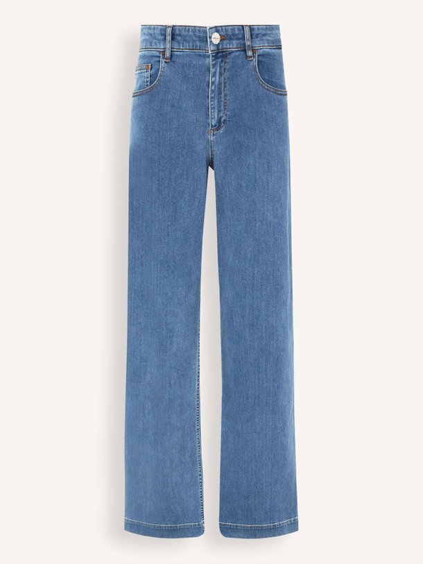 Ontdek de Nicette high waist wide leg jeans van Baum und Pferdgarten in de kleur blauw bij Orangebag. Op werkdagen voor 21:45 besteld, morgen in huis.