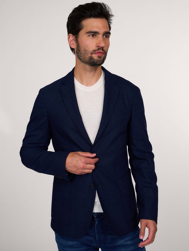 Ontdek de Hanry wol/viscosemix blazer van Boss in de kleur donkerblauw bij Orangebag. Op werkdagen voor 21:45 besteld, morgen in huis.