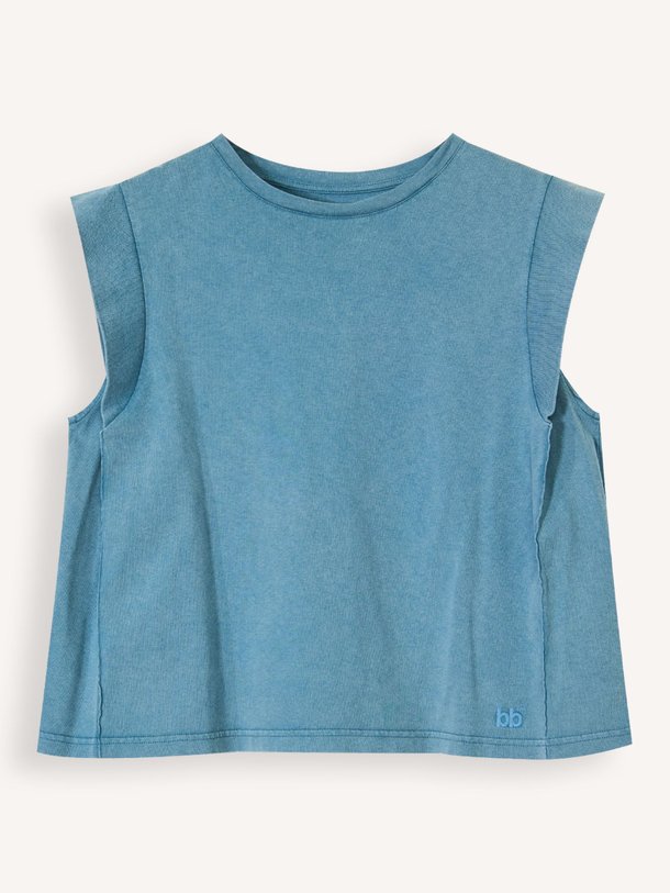 Ontdek de Vruno katoenen top van Bellerose in de kleur Turquoise bij Orangebag. Op werkdagen voor 21:45 besteld, morgen in huis.