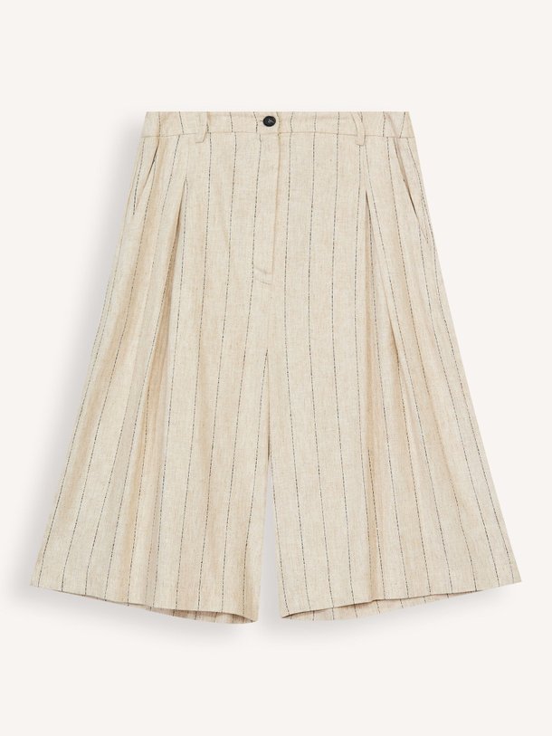 Ontdek de Frog katoen/linnenmix krijstreep short van La Fee Maraboutee in de kleur Beige bij Orangebag. Op werkdagen voor 21:45 besteld, morgen in huis.