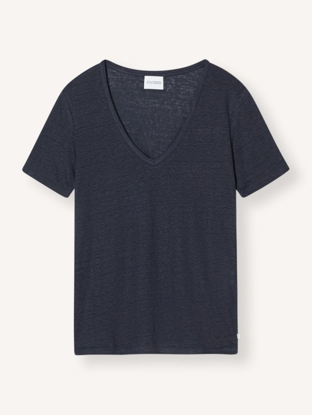 Ontdek de Linnen T-shirt van Closed in de kleur Donkerblauw bij Orangebag. Op werkdagen voor 21:45 besteld, morgen in huis.
