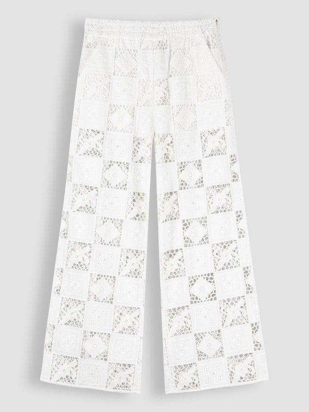 Sea New York Melia - Katoenen Opengewerkte Broek - Wit Ontdek de Melia katoenen opengewerkte broek van Sea New York in de kleur wit bij Orangebag. Op werkdagen voor 21:45 besteld, morgen in huis.