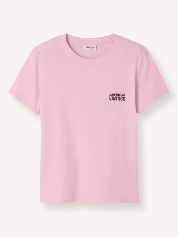 Ontdek de Ykobow katoenen T-shirt van American Vintage in de kleur Roze bij Orangebag. Op werkdagen voor 21:45 besteld, morgen in huis.