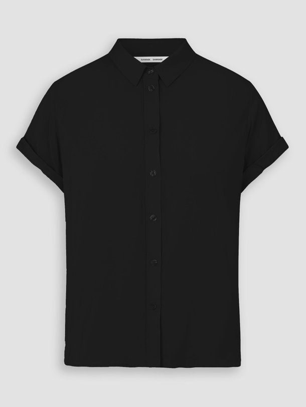 Ontdek de Majan eco vero viscosemix blouse van Samsoe Samsoe in de kleur zwart bij Orangebag. Op werkdagen voor 21:45 besteld, morgen in huis.