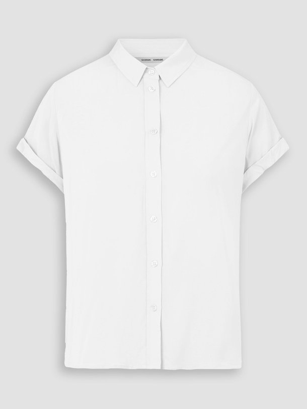 Ontdek de Majan eco vero viscosemix blouse van Samsoe Samsoe in de kleur wit bij Orangebag. Op werkdagen voor 21:45 besteld, morgen in huis.