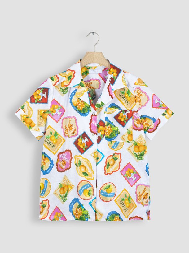 Ontdek de Ciao Bella linnen blouse met print van Seafolly in de kleur geel bij Orangebag. Op werkdagen voor 21:45 besteld, morgen in huis.