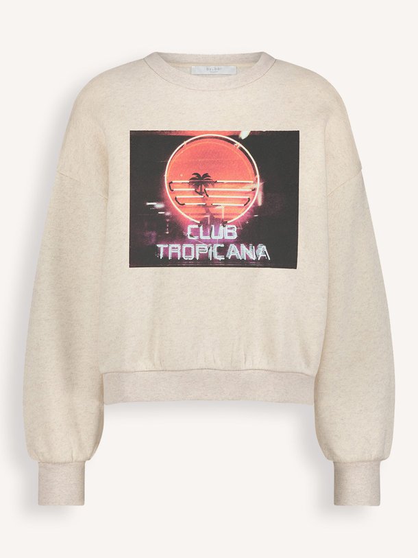 Ontdek de Bibi katoenmix sweater met print van By-Bar in de kleur beige bij Orangebag. Op werkdagen voor 21:45 besteld, morgen in huis.
