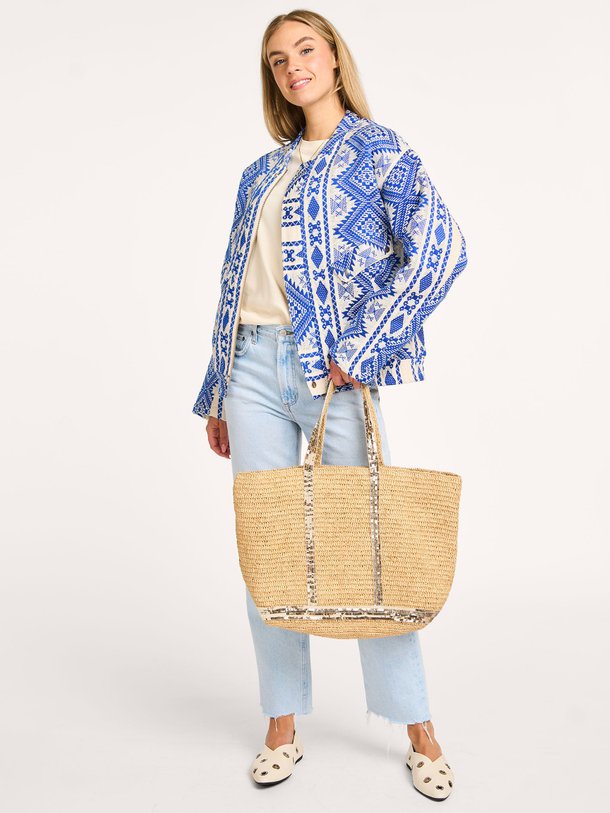 Ontdek de Hawaii katoenmix jasje met dessin van Lollys Laundry in de kleur blauw bij Orangebag. Op werkdagen voor 21:45 besteld, morgen in huis.