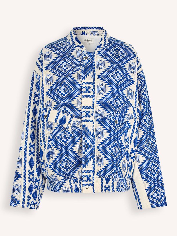 Ontdek de Hawaii katoenmix jasje met dessin van Lollys Laundry in de kleur blauw bij Orangebag. Op werkdagen voor 21:45 besteld, morgen in huis.