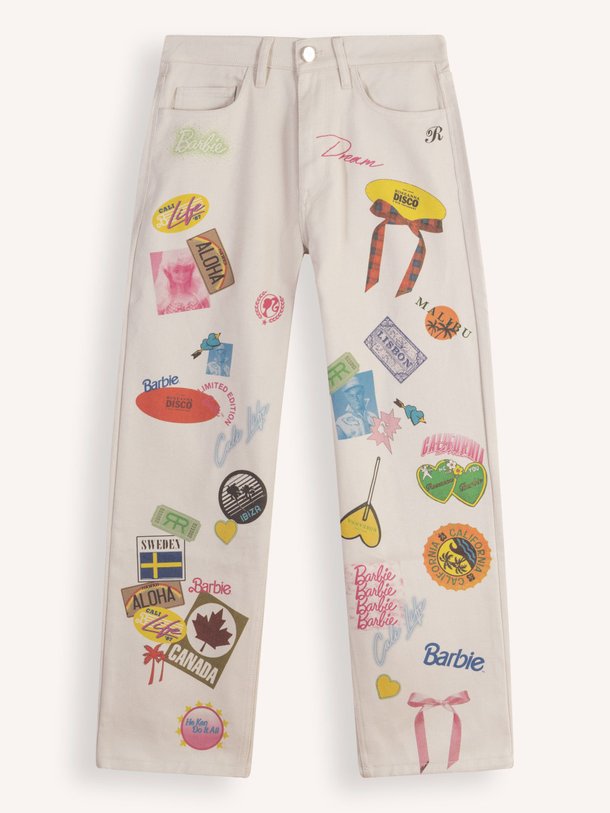 Ontdek de xBarbie high waist straight leg jeans van Roseanna in de kleur ecru bij Orangebag. Op werkdagen voor 21:45 besteld, morgen in huis.