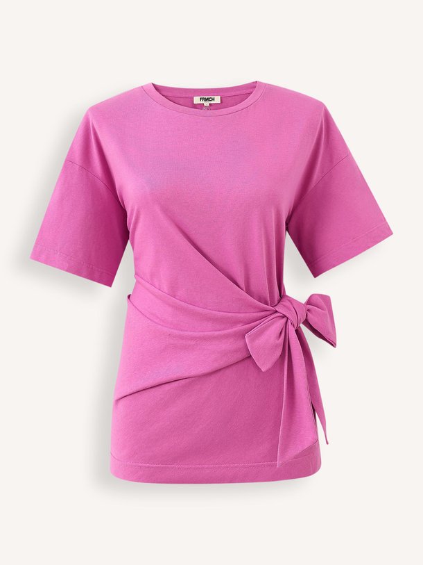 Ontdek de Iseora katoenmix T-shirt van Frnch in de kleur Paars bij Orangebag. Op werkdagen voor 21:45 besteld, morgen in huis.