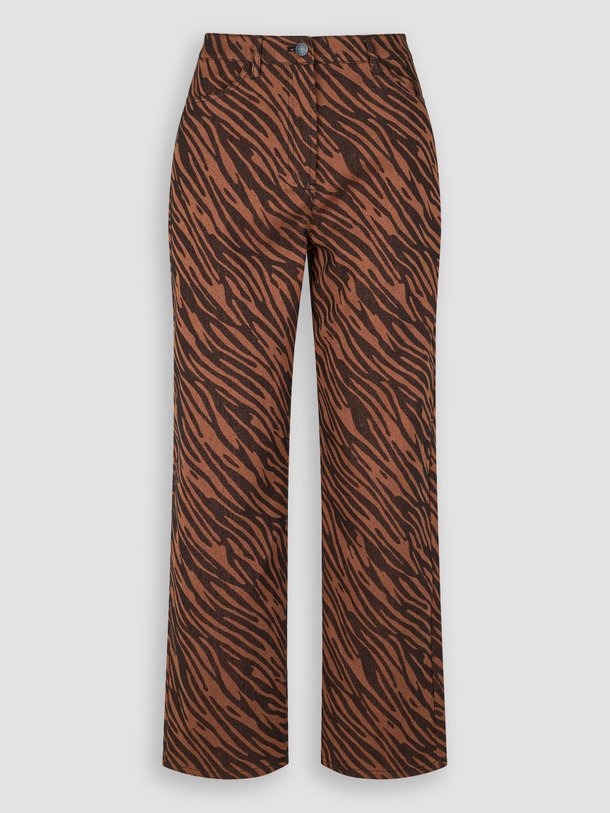 Ontdek de Noa katoenmix wide leg broek met print van Samsoe Samsoe in de kleur bruin bij Orangebag. Op werkdagen voor 21:45 besteld, morgen in huis.