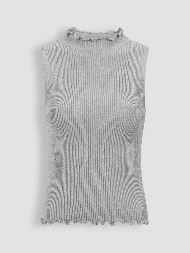 Ontdek de Viscosemix rib top met lurex van Alchemist in de kleur zilverkleur bij Orangebag. Op werkdagen voor 21:45 besteld, morgen in huis.