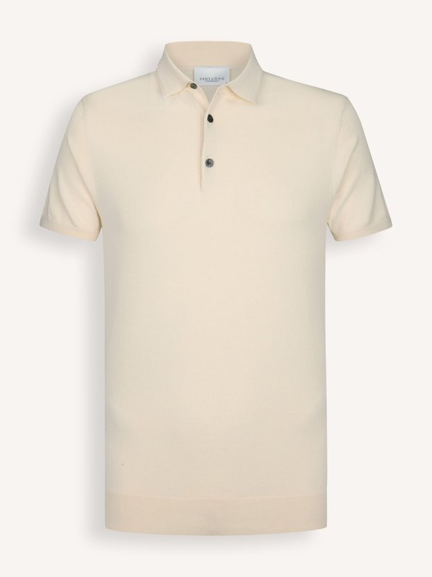 Ontdek de Lyocellmix polo van Profuomo in de kleur Off-white bij Orangebag. Op werkdagen voor 21:45 besteld, morgen in huis.