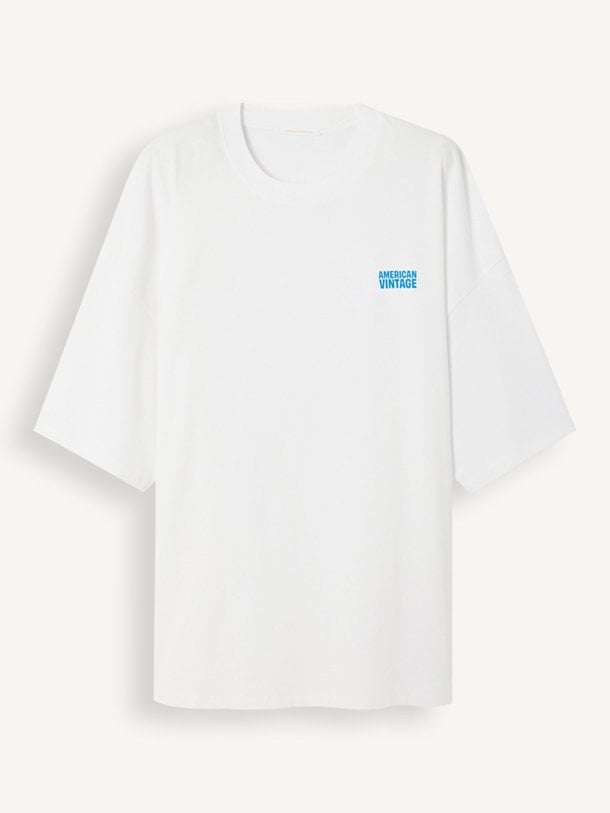 Ontdek de Gixy katoenen logo T-shirt van American Vintage in de kleur Wit bij Orangebag. Op werkdagen voor 21:45 besteld, morgen in huis.