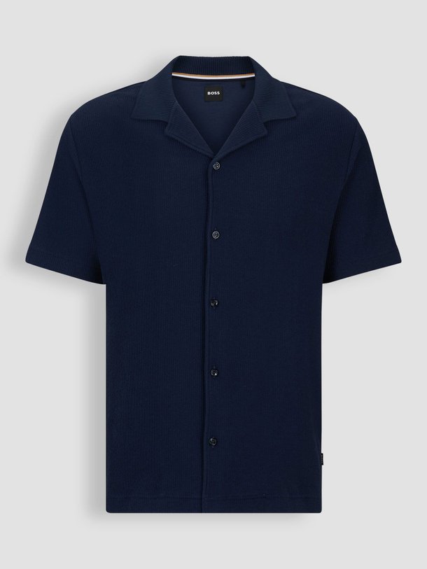 Boss Powell - Katoenen Polo Met Structuur - Donkerblauw Ontdek de Powell katoenen polo met structuur van Boss in de kleur donkerblauw bij Orangebag. Op werkdagen voor 21:45 besteld, morgen in huis.